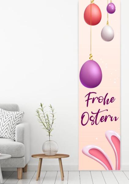 Ostern in Rosa, Flächenvorhang Einzel